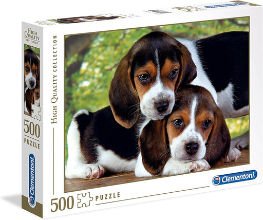 Clementoni - Close Together Puzzle - Beagle Puppies 500 pcs