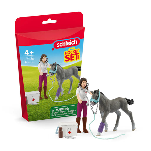 Schleich - Horse Care Playset with Trakehner Foal