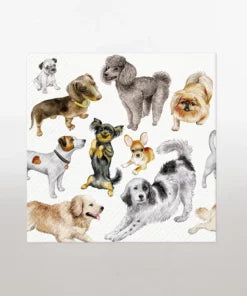 Napkins - Dogs Happiness 20pk