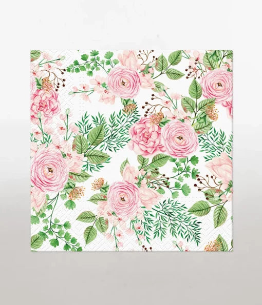 Napkins - Rose Hip Flowers 20pk