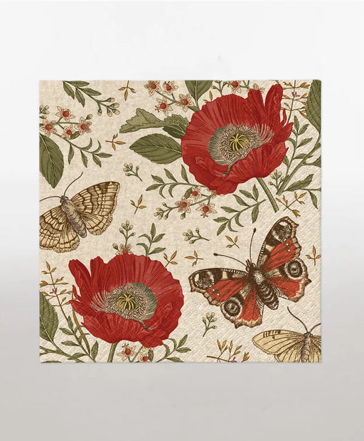 Napkins - Recycled Passing Butterflies 20pk