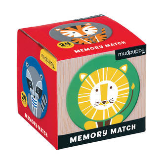 Mudpuppy - Mini Memory Match Game Geometric Animals