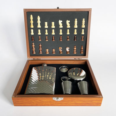 Chess Board & Hip Flask Set