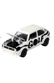 Majorette: Volkswagen Originals Metal - VW Golf MK1 (White & Black)