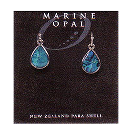 Marine Opal - Small Teardrop Earrings