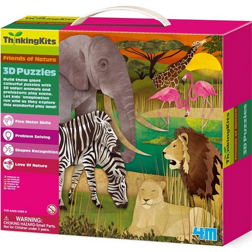4M Thinking Kits - Friends of Nature - Safari 3D Puzzle