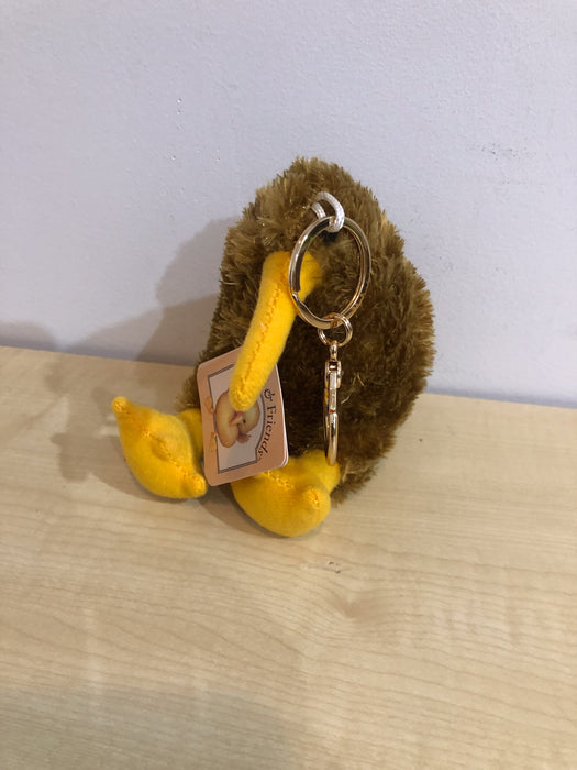 Kiwi & Friends - Bag Clip / Key Ring Gold Kiwi