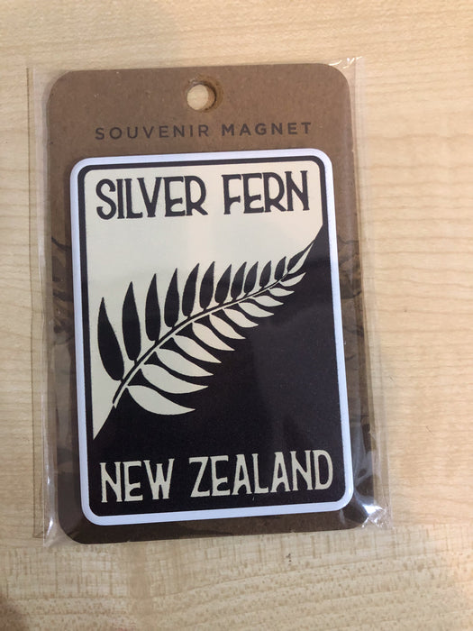 NZ Magnet - Retro Fern New Zealand