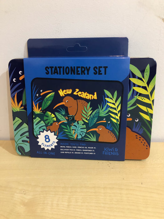 Kiwi & Friends - New Zealand Stationery Set Kiwi Explorer NZ Blue