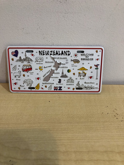 NZ Magnet - License Plate Welcome to Paradise