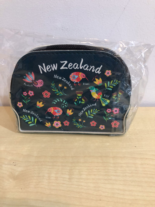NZ Purse Keyring Zipper - Manu Green