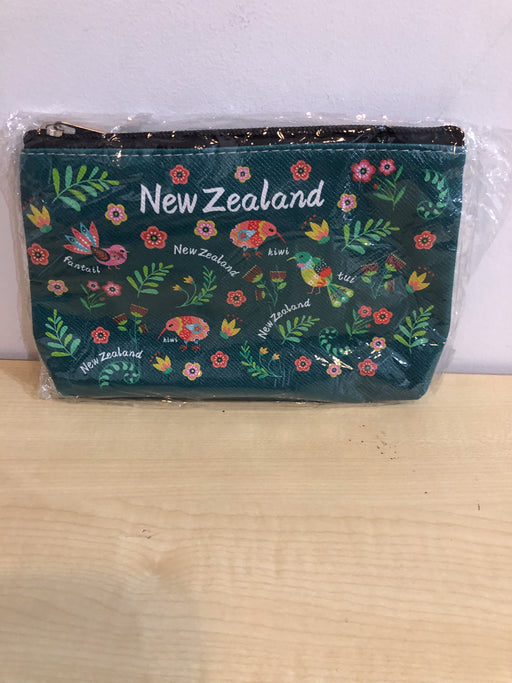 NZ Cosmetics Bag - Manu Green