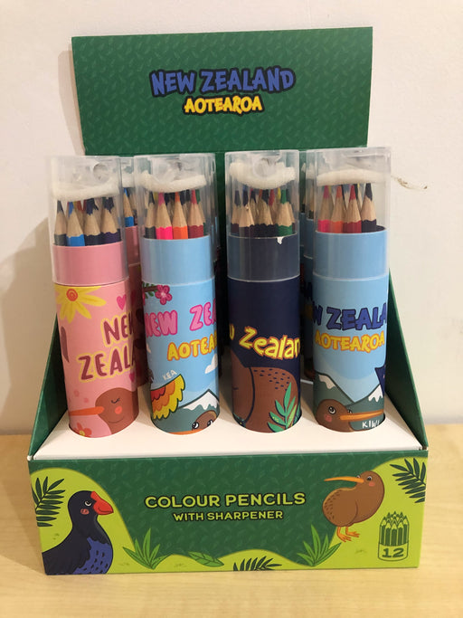 New Zealand Colour Pencil 12pk Kiwi pink
