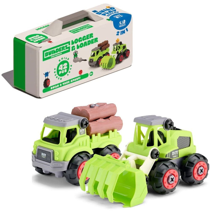 Kid Antics - Farm Vehicles Logger & Loader (2 in 1)