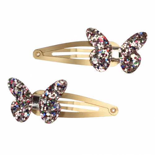 Rex London: Fairies in the Garden - Glitter Butterfly Hair Clips (set of 2)