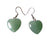 Wildside PS94 - Large Adventurine Heart Earrings