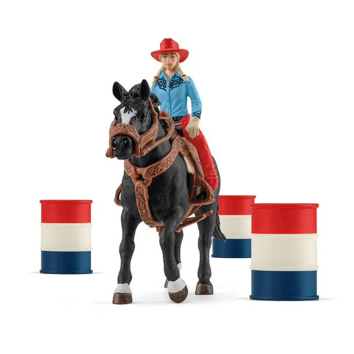 Schleich - Cowgirl Barrel Racing Fun