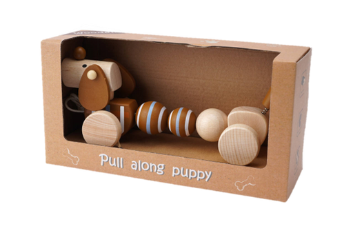 Little Tribe- Wooden Pull Along Puppy