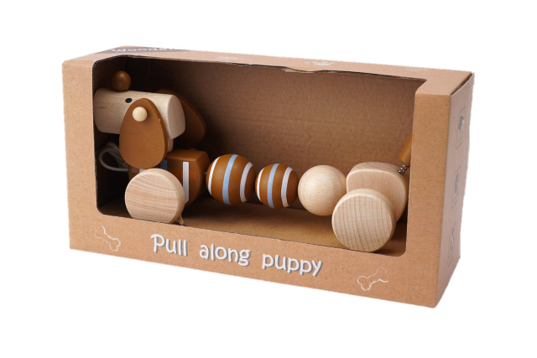 Little Tribe- Wooden Pull Along Puppy