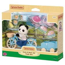 Sylvanian Families - Cycle & Skate Set - Panda Girl