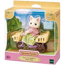 Sylvanian Families - Floral Cat Mother's Bicycle Ride