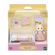 Sylvanian Families - Floral Cat Girl's Naptime Set