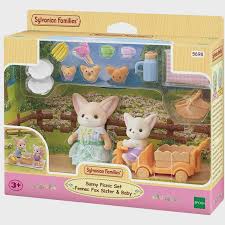 Sylvanian Families - Sunny Picnic Set - Fennec Fox Sister & Baby