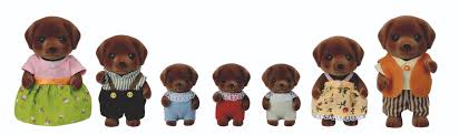 Sylvanian Families - Chocolate Labrador Family