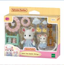 Sylvanian Families - Bath Time Bubble Siblings