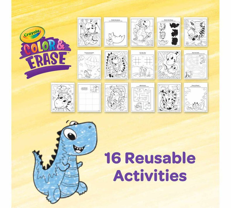 Crayola - Color & Erase Reusable Activity Pad - Dinosaurs