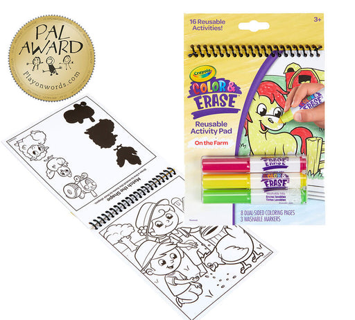 Crayola - Color & Erase Reusable Activity Pad - On the Farm