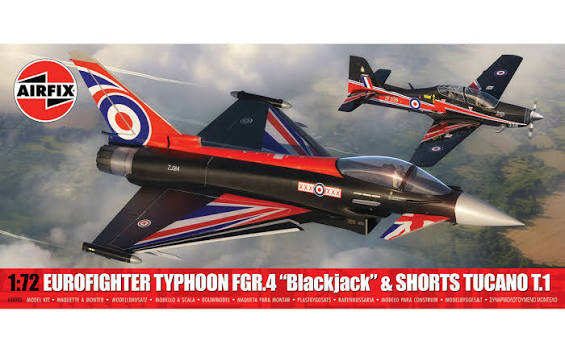 Airfix - 1:72 Eurofighter Typhoon FGR.4 "Blackjack" & Shorts Tucano T.1 - Twin Pack