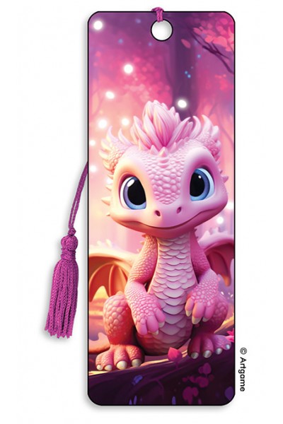 Bookmark - Pink Dragon