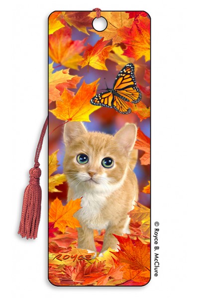 Bookmark - Fall Kitten