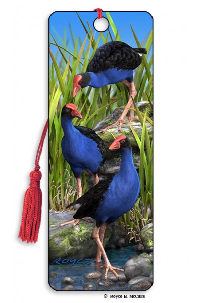 Bookmark - Wet Feet (Pukeko)