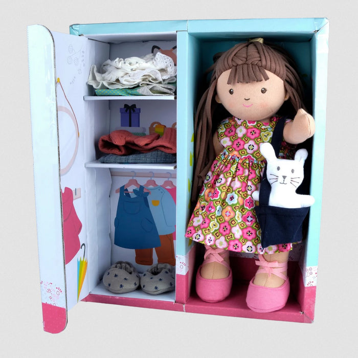 Bonikka - Sofia Gift Boxed jointed & dress able doll with extra clothing (organic)