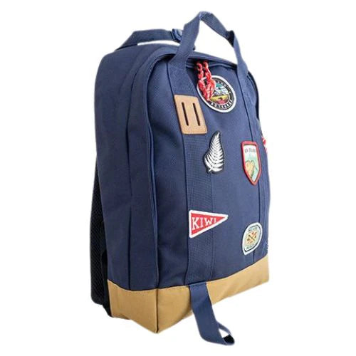 NZ Backpack - Navy with Badges