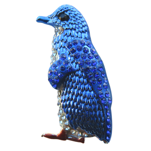 Wildside BR21 - Brooch Blue Penguin