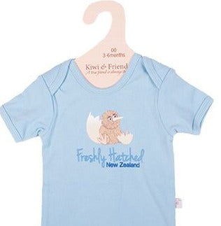 Kiwi & Friends - Tee Blue – Freshly Hatched Kiwi (0) 6-12 mths