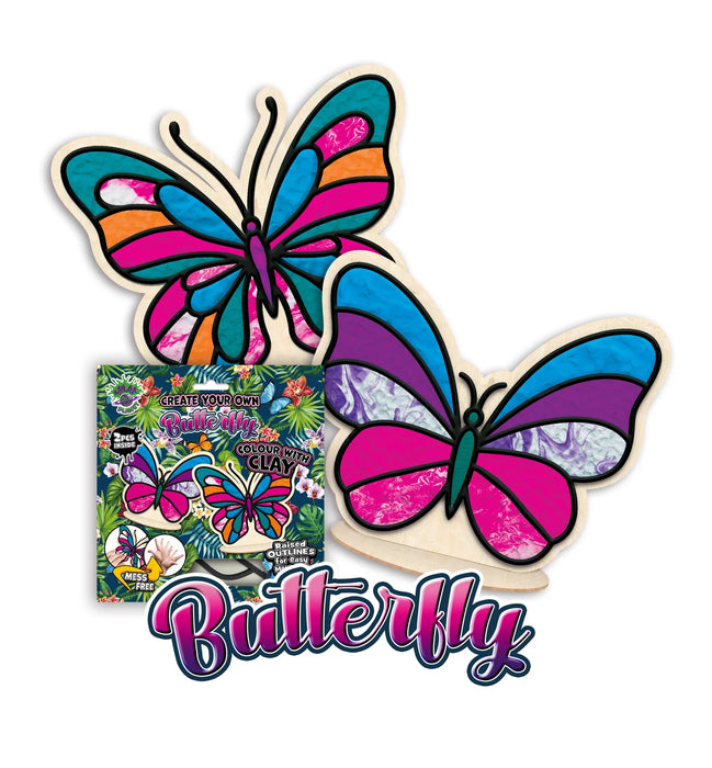 Clay Colouring - Butterfly