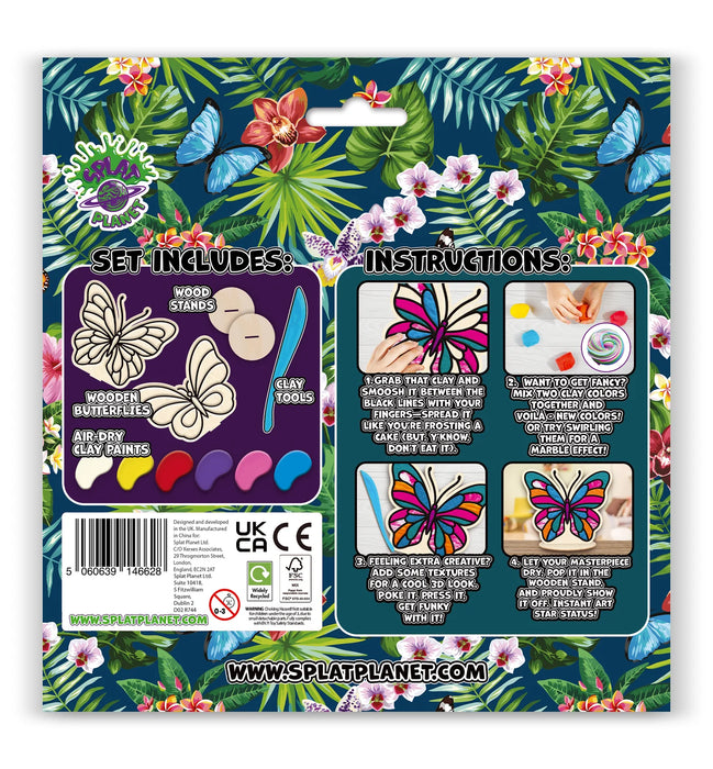 Clay Colouring - Butterfly