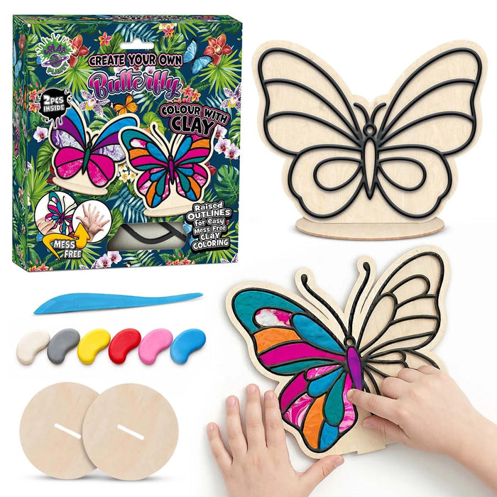 Clay Colouring - Butterfly