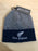 Kiwi Silver - Beanie Grey Fern New Zealand Navy Band