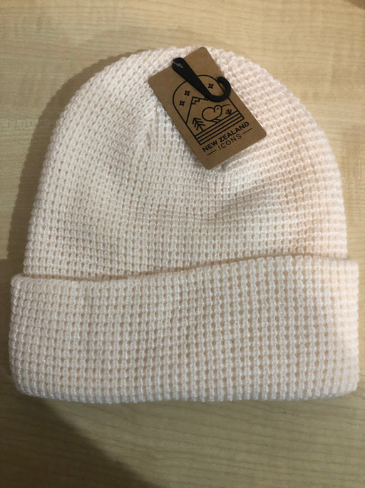 NZ Beanie - New Zealand Beanie Kiwi Icons Cream