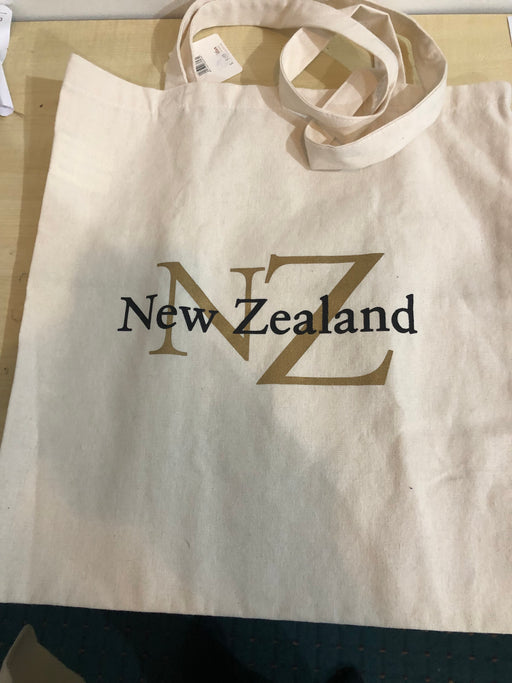 NZ Carry Bag - NZ Gold Letters Natural