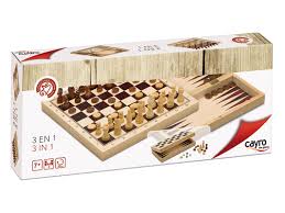 Cayro the Games - 3 in 1 Chess, Checkers, Backgammon