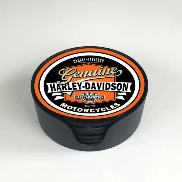 Man Cave Coasters - Harley Davidson