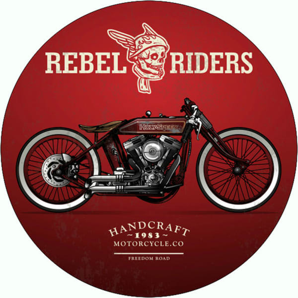 Man Cave Coasters - Motorbike Set