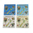 NZ Ceramic Coasters - Birds & Flowers