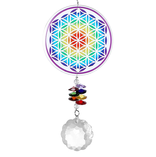 Natures Melody - Crystal Sundrop Prism - Flower of Life